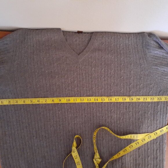 Tasso Elba Cashmere Cable Knit Sweater - Picture 9 of 11